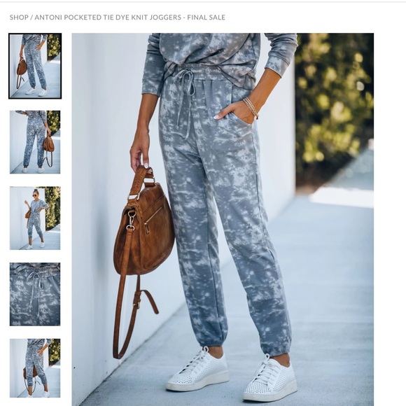 NWT Vici Tie Dye Knit Joggers - Picture 2 of 3